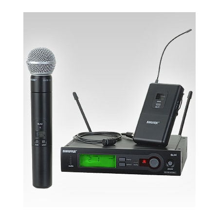 Shure Shure Wireless Combo Systemlavalier With Sm58 Handheld SLX124/85/SM58-G4